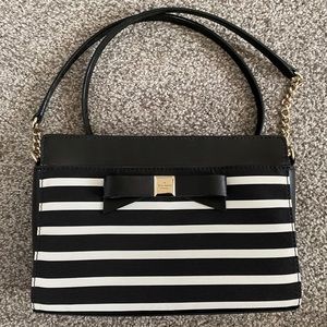 Kate Spade stripe bow bag montfort park angelica
